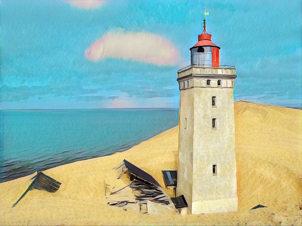 Маяк Рубьерг Кнуд, обработка Prizma