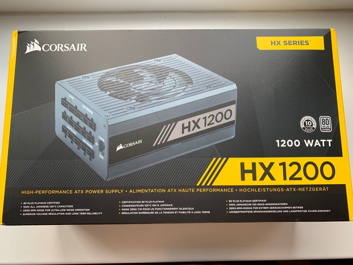 Corsair HX1200 80+ Plus Platinum 1200