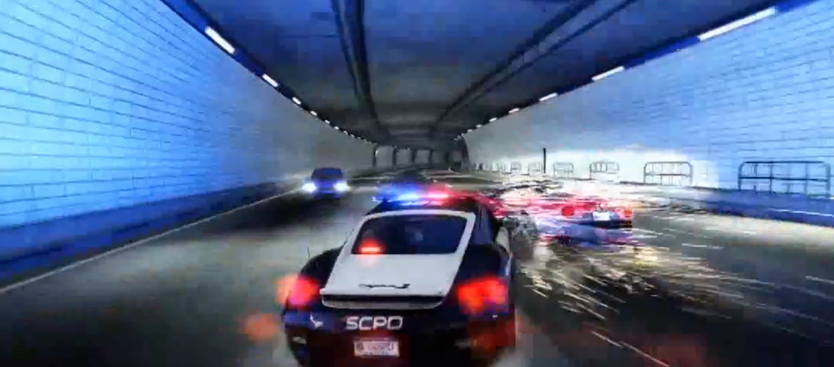 Скриншот из видео гонок.