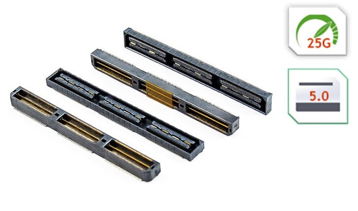 Альтернатива SAMTEC QTH и QSH с поддержкой до 150 диф пар и 21 Гбит/с от OUPIIN 