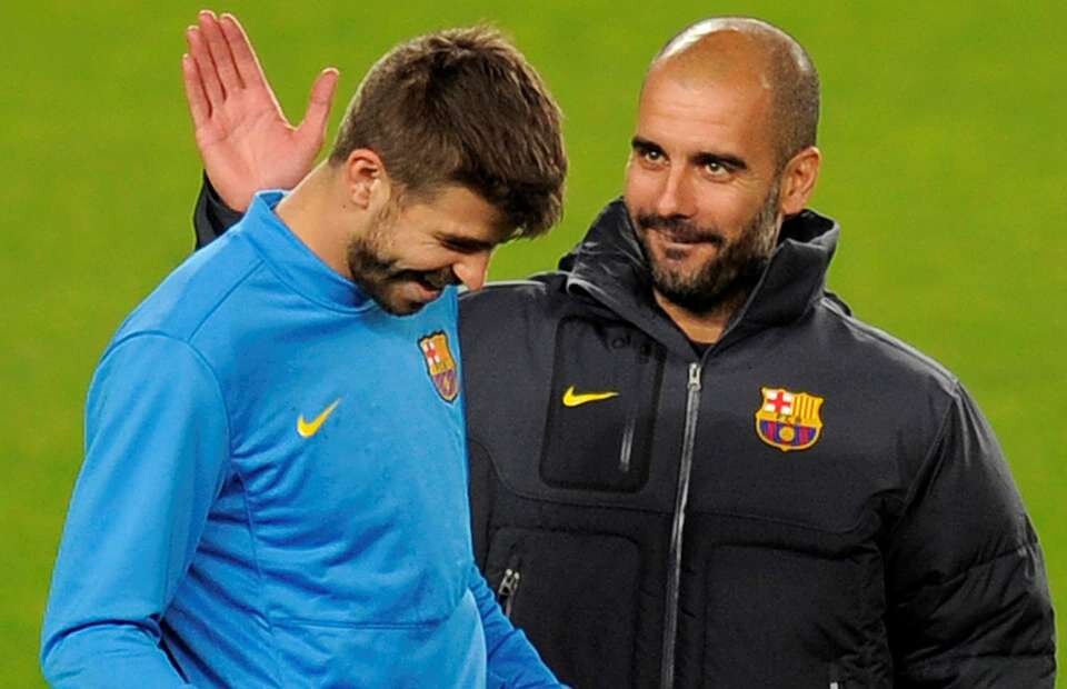 Пике и Гвардиола