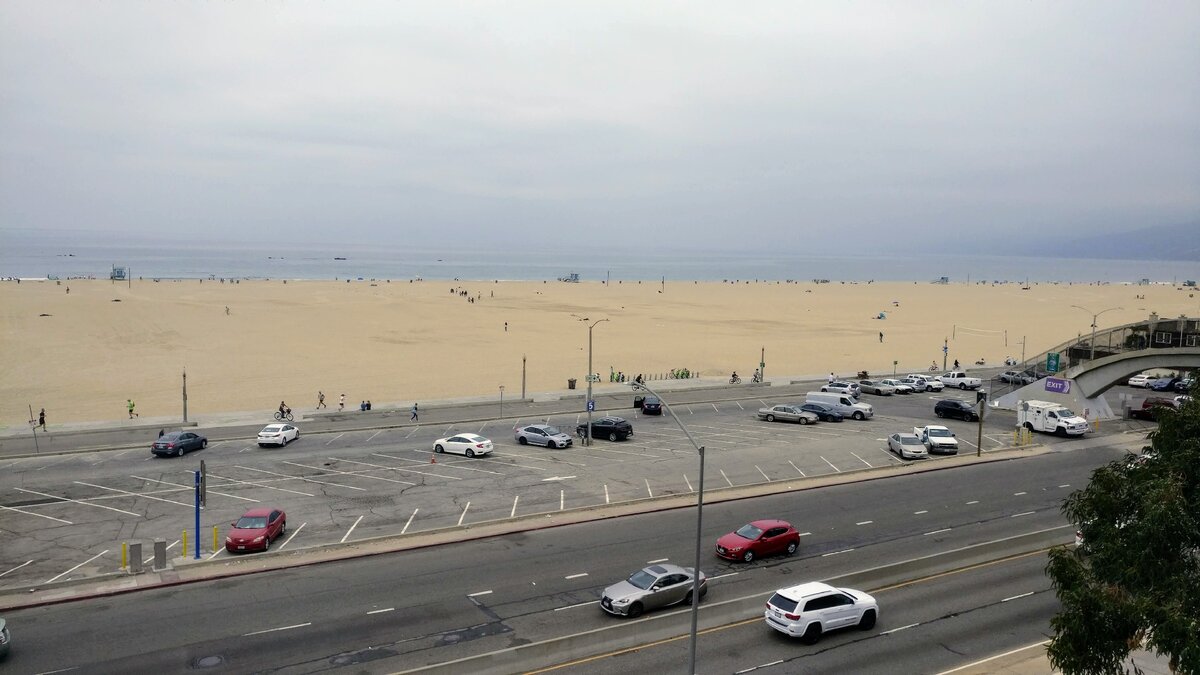 США. Санта-Моника. Пляж Санта-Моники