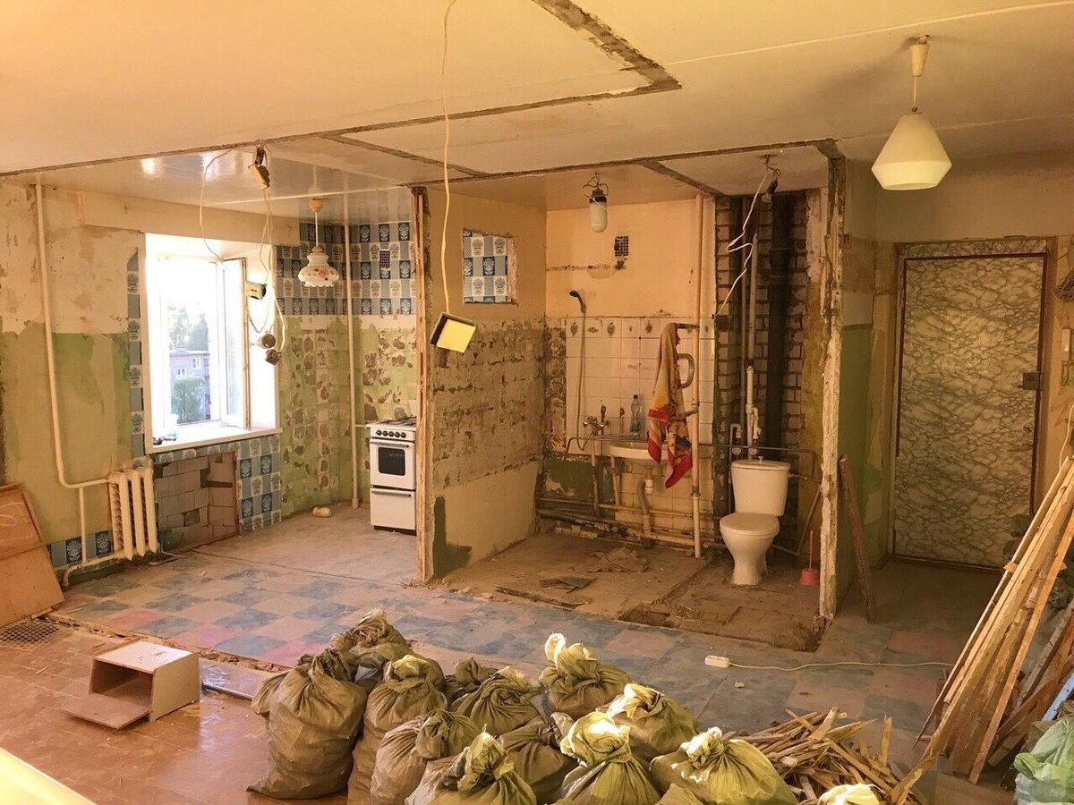 убираем перегородки