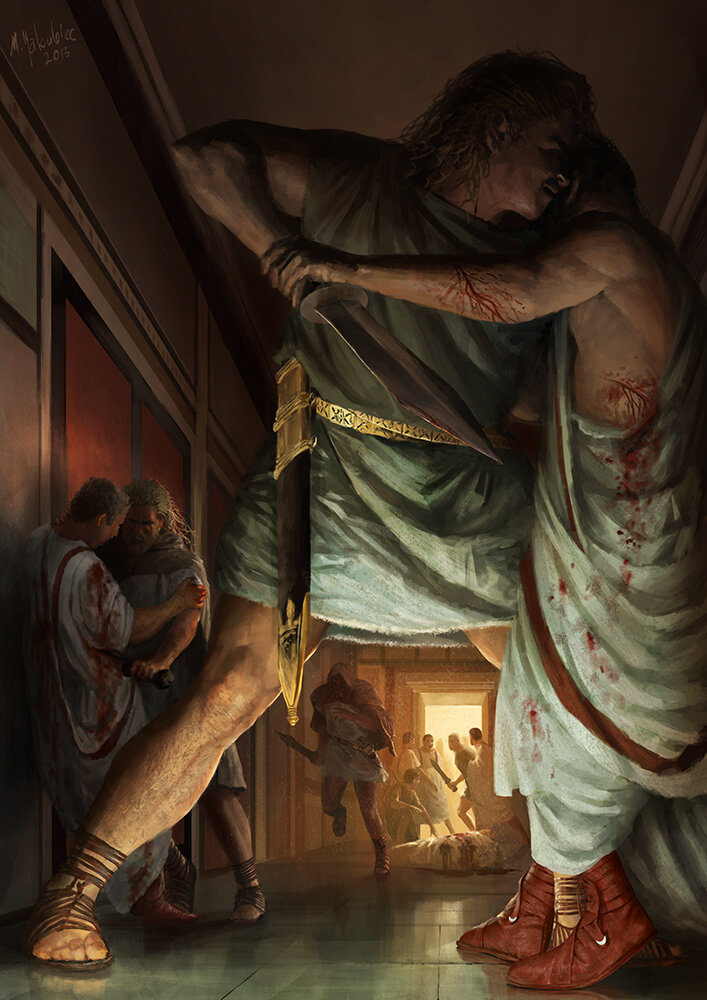 Брутальные германцы мочат всех, кто попался под руку. 