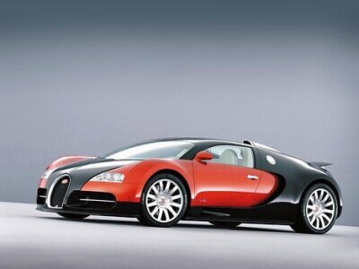  2) Вторым за ним следует Bugatti Veyron 16.4 8.0 W16.  Время разгона – 2,5 секунды. Тип двигателя тоже бензиновый  турбированный. Может развивать скорость до 407 километров в час. Модель  2003 года. 
