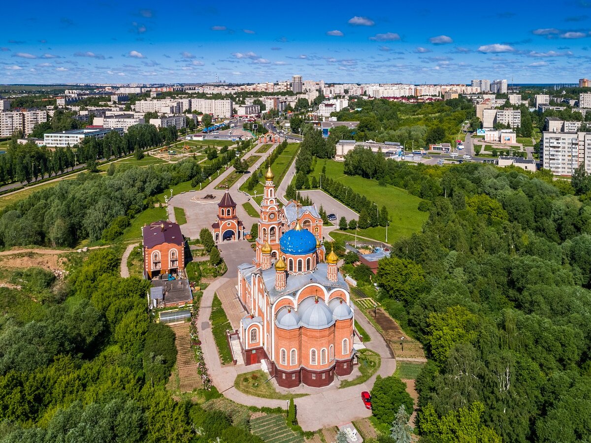 Новочебоксарск с высоты птичьего полета