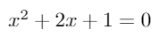Самое простое и наглядное квадратное уравнение от одной переменной, что значит, что в этом уравнении фигурирует только одна неизвестная величина, х.