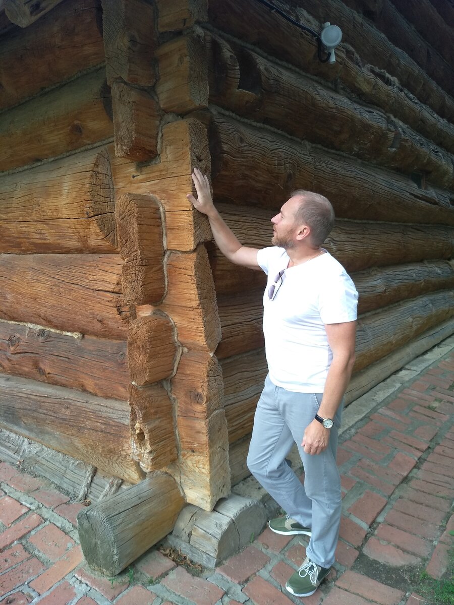 Стыковка узлов в лиственнице 400 лет назад