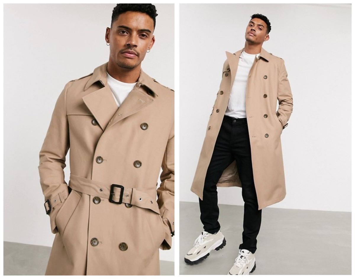 Светло-бежевый тренч Asos Design