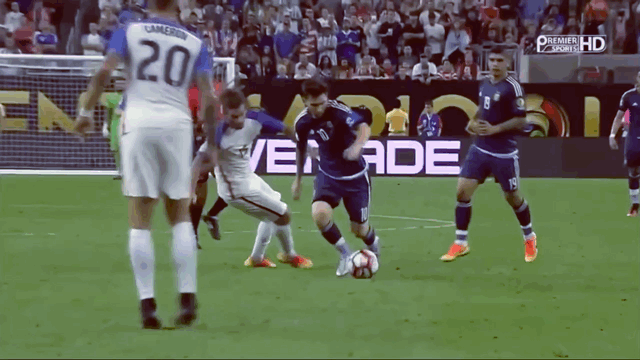 Гол Лео Месси на Кубке Америки 2016 в ворота сборной США