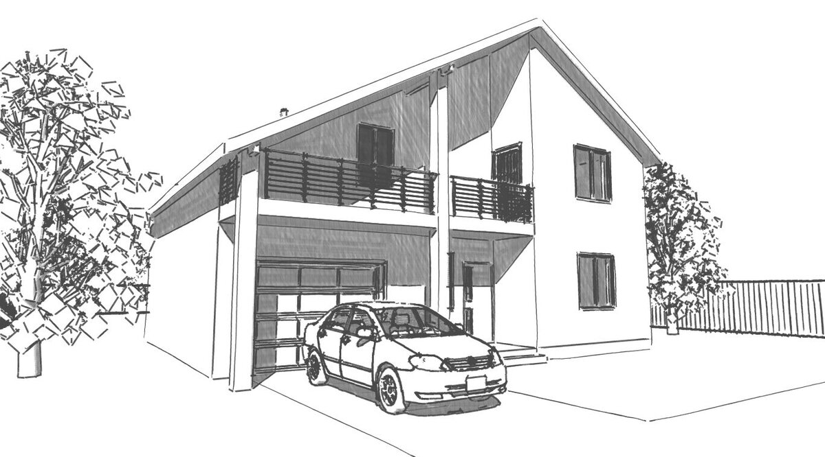 Вид дома со стороны улицы