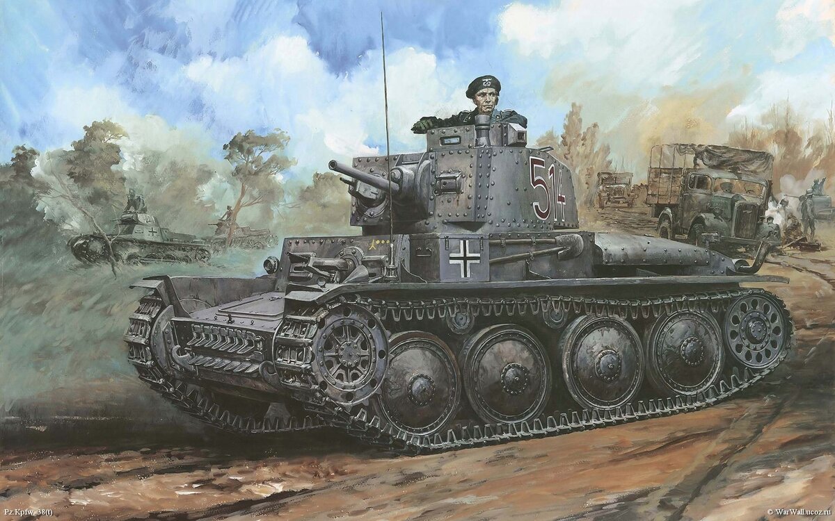 Чешский танк LT-35 (немецкое обозначение - Pz. 35 (t)).