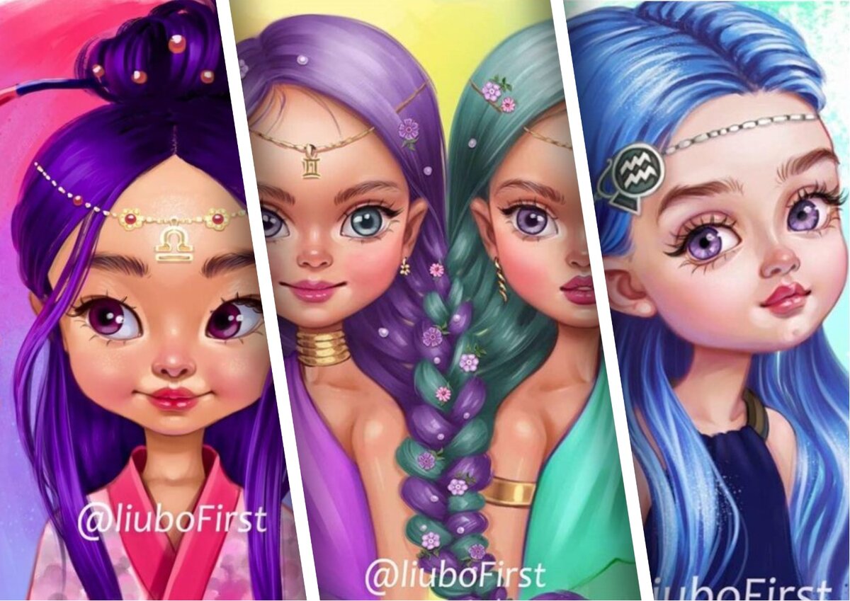  Коллаж Автора из работ Любови Фирстовой.