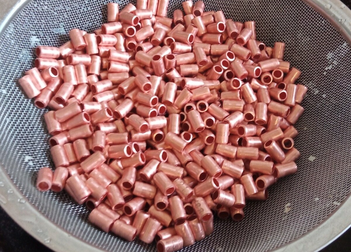 насадка спн 3,5*3,5 мм (0,25 мм). медные насадки. спирально-призматическая насадка. насадка спн медная. спирально призматическая.