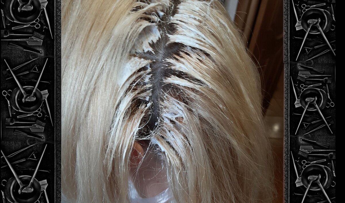 Вот правильное нанесение порошка на волосы