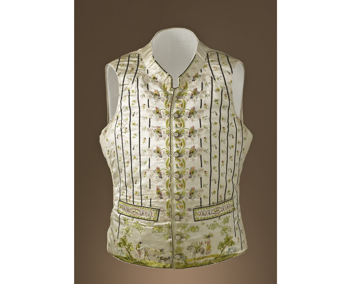 Мужской жилет, Франция, ок. 1785. (с) Из коллекции Лос-Анджелесского окружного музея искусств 