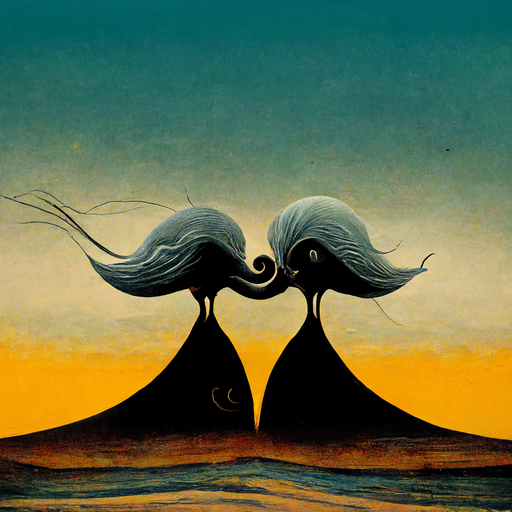 Целуются ветры на выгнутых спинах 