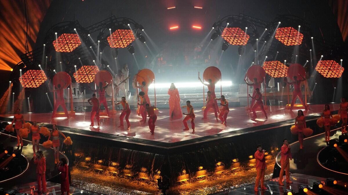    Финал конкурса песни "Евровидение-2022" в Турине© AP Photo / Luca Bruno