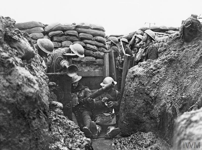 Окопы западного фронта 1915 год. 