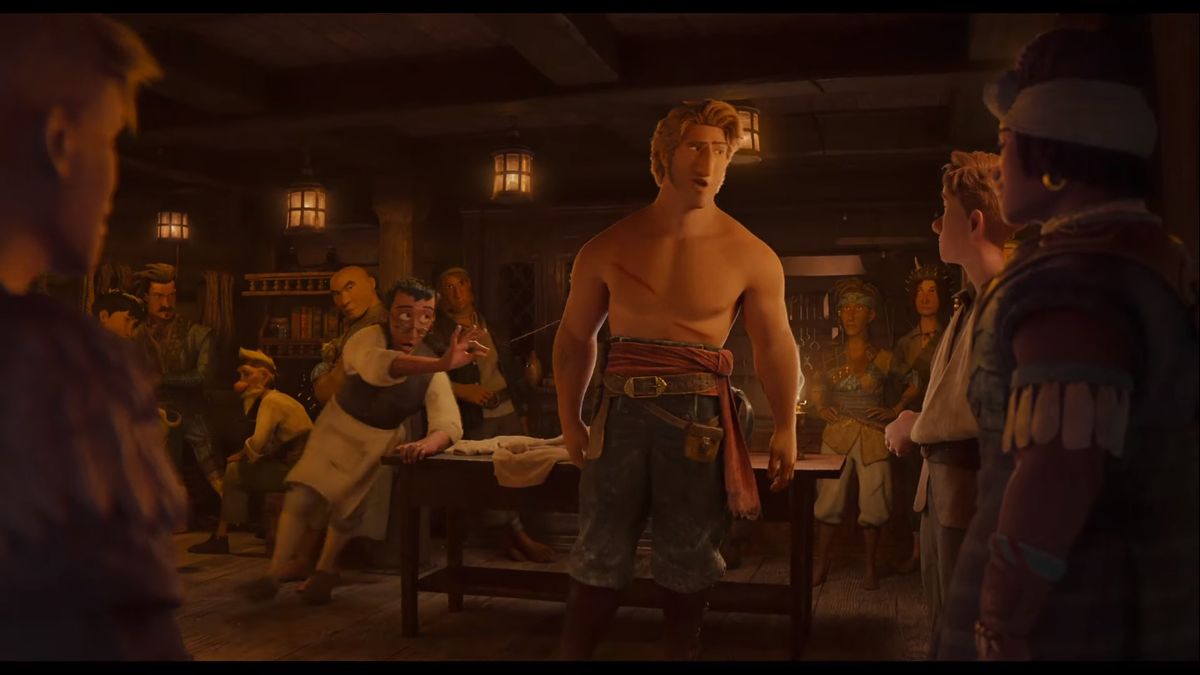 начало речи немного комично тем, что пока Джейкоб толкает пафос, за ним бегает врач, пытаясь доштопать ему спину