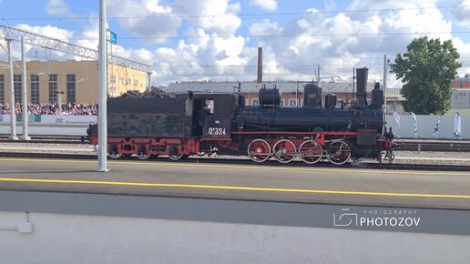 Динамический показ железнодорожной ретро-техники