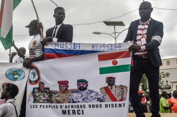 Протестующие в Нигере