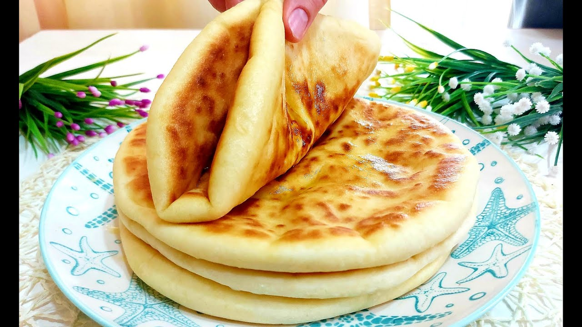 Хачапури с сыром на сковороде