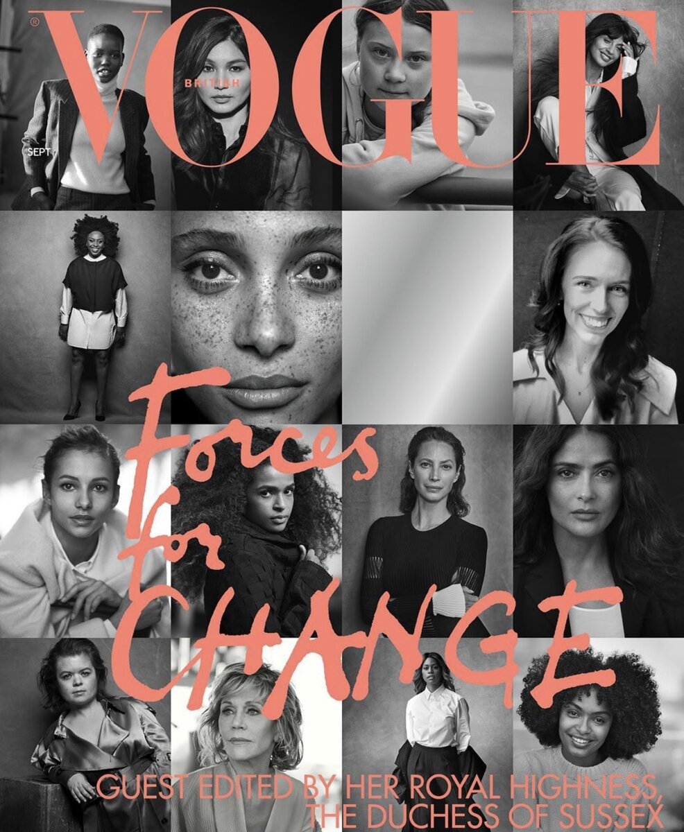 Вот 15 женщин, меняющих мир к лучшему. Есть и 16-ая зеркальная пластина. Это такой посыл: посмотрите туда и увидите себя. Меняйте мир к лучшему