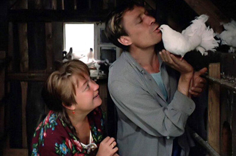 Кадр из фильма "Любовь и голуби".