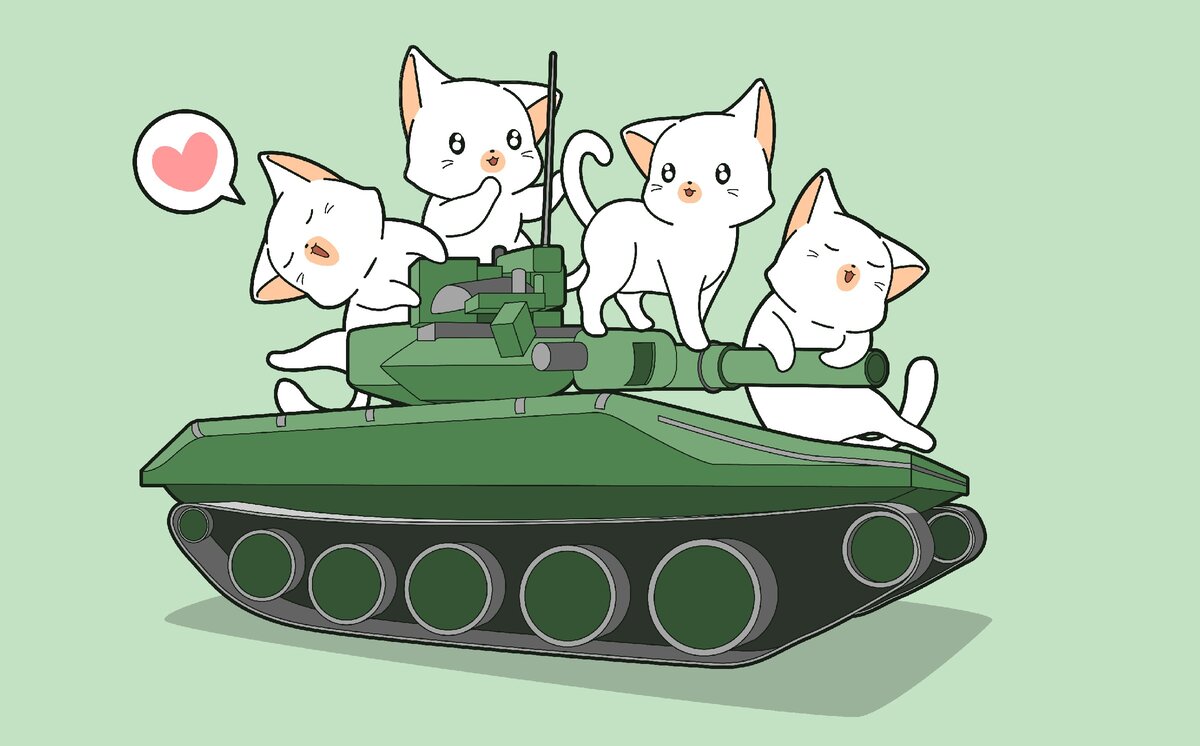Кот в танке