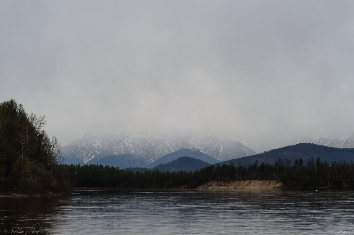 Такие пейзажи ожидали нас в этот день. Туман, пасмурно, ветер...