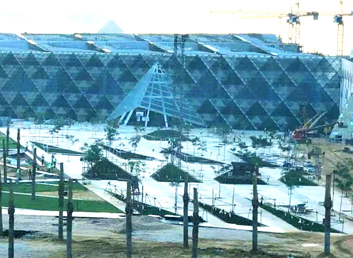 Строительство Большого Египетского музея в Гизе. Фото: Министерство по делам древностей Египта