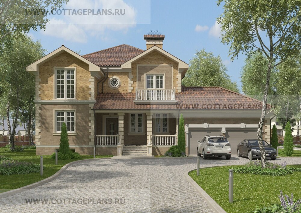 Фасады дома. Источник фото: https://www.cottageplans.ru