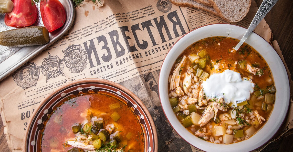 Классический советский рассольник.
