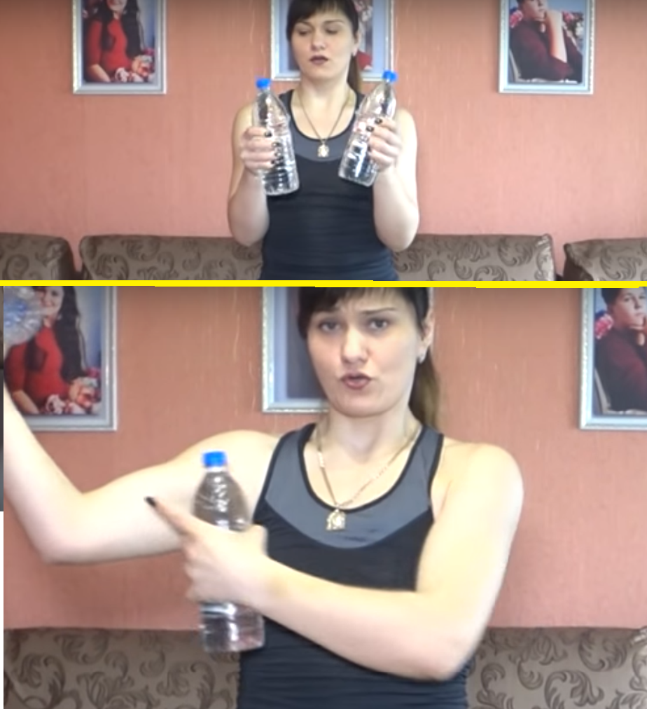 Упражнения от дряблости рук