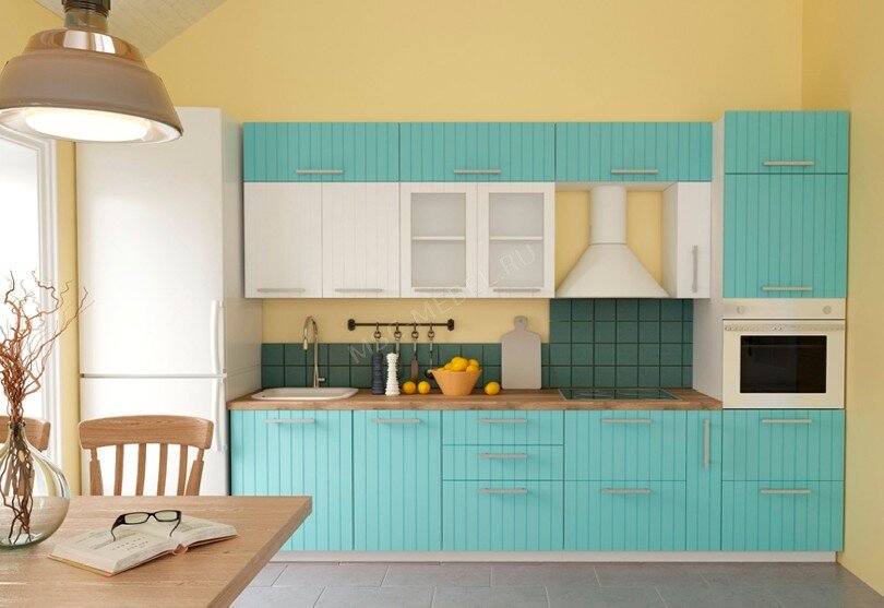 Бирюзовая кухня Delinia