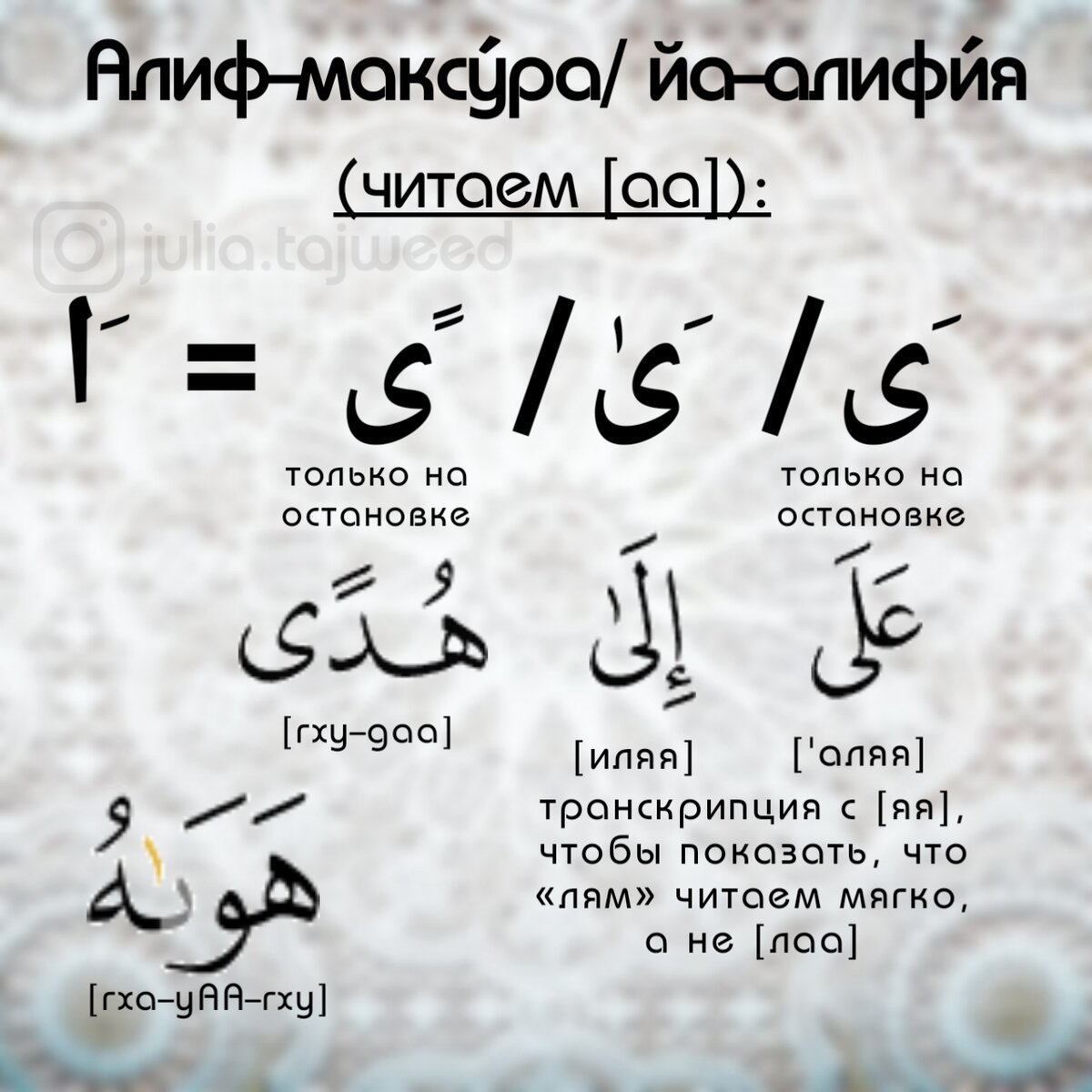 Алиф максура в арабском языке это