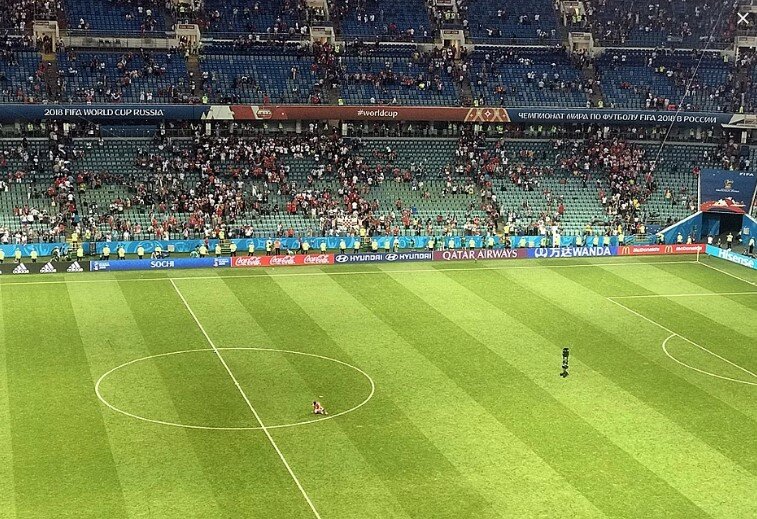 Совершенно разбитый Смолов после пенальти в матче с хорватами. Фото - REUTERS