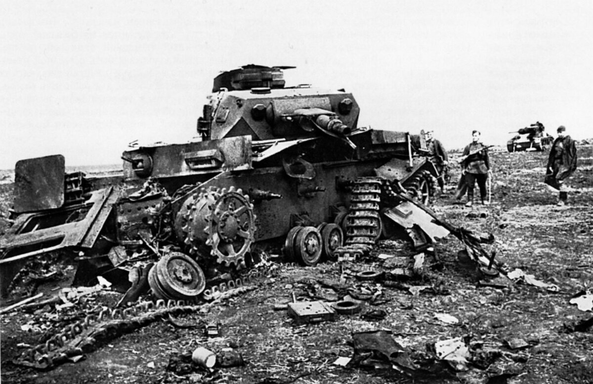 Уничтоженный Pz. IV на Курской дуге
