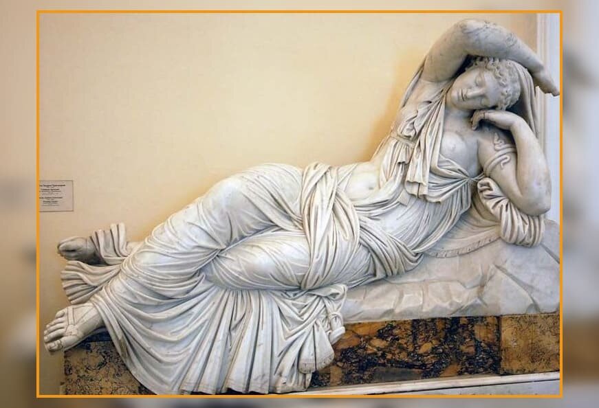 "Спящая Ариадна", Эрмитаж, скульптор Паоло Андреа Трискорни