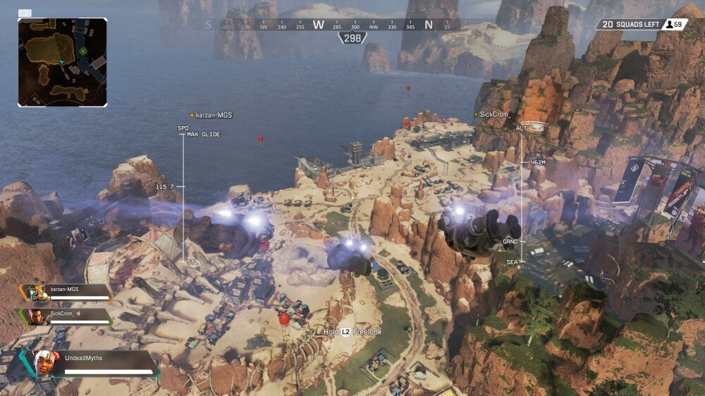 Полет в Apex Legends