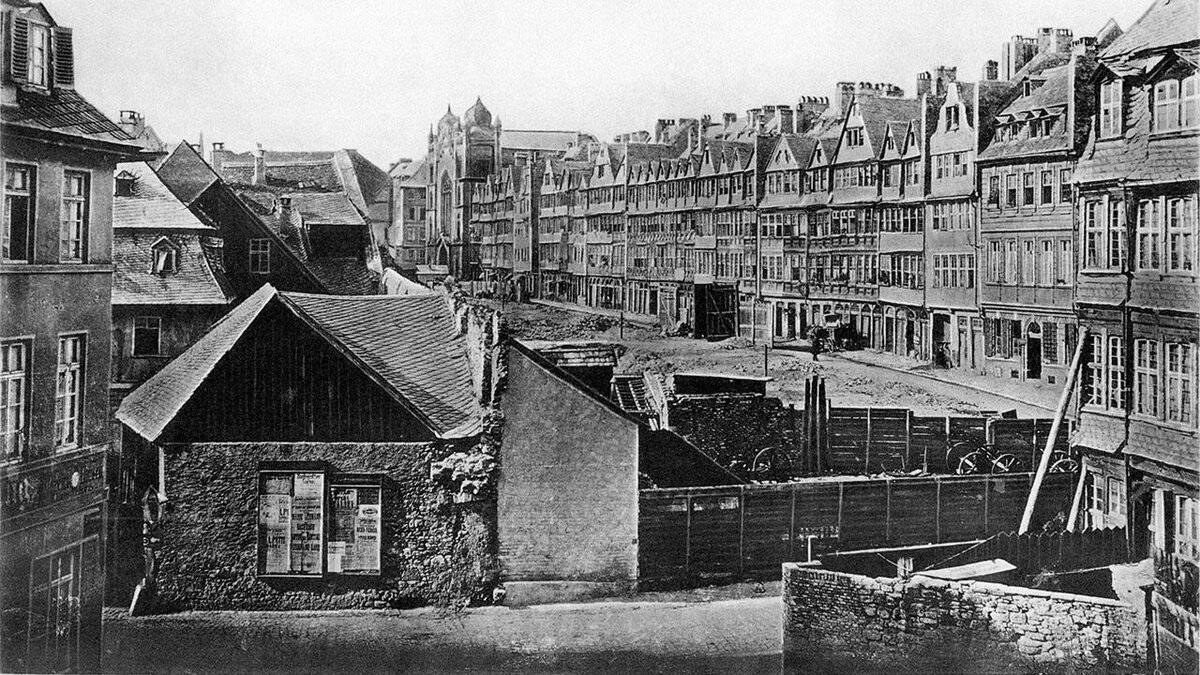 Примерно так выглядело еврейское гетто во Франкфурте-на-Майне, где начинал свою финансовую карьеру Амшель Бауэр-Ротшильд