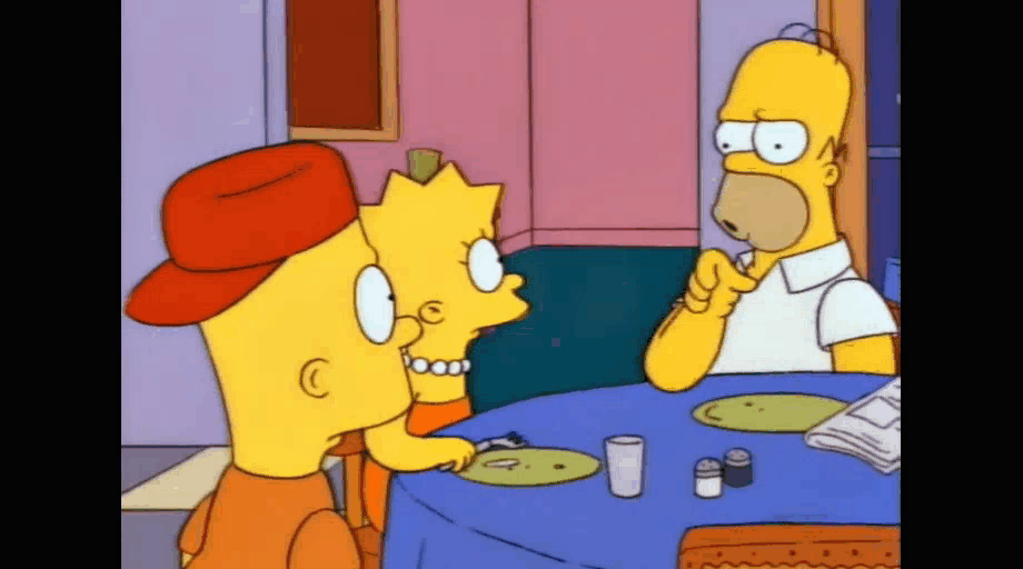 – Вам пора в школу, мне пора на работу, как же повезло Мардж //Фрагмент сериала Симпсоны, s05e12