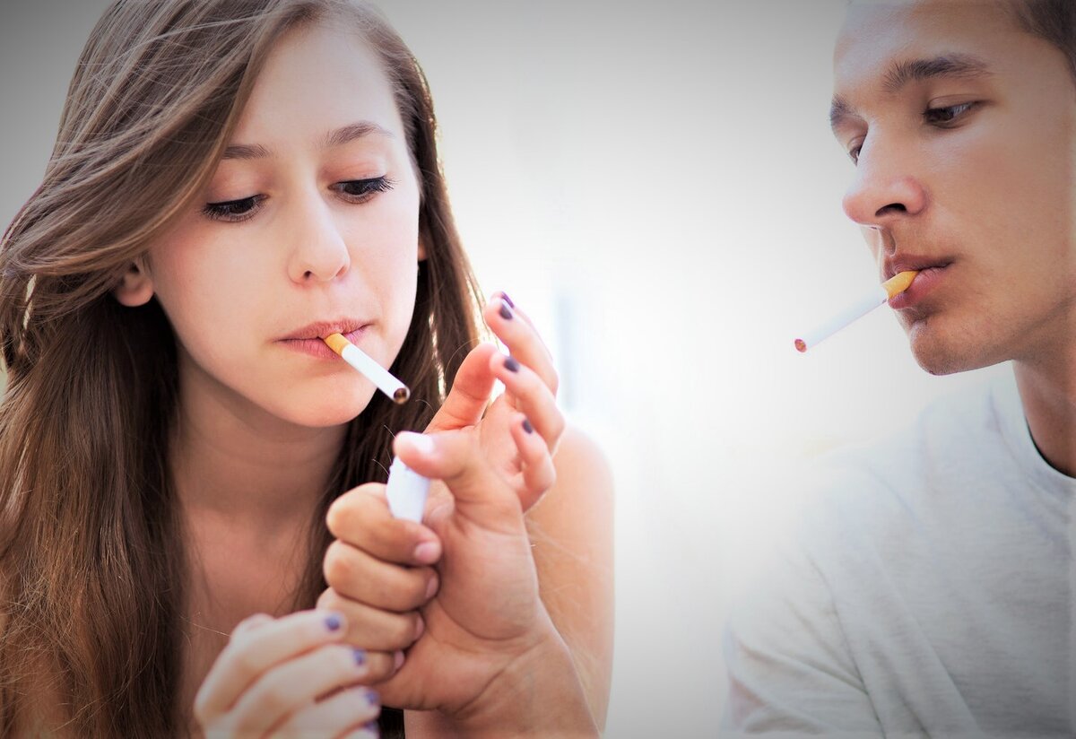 совершеннолетний курильщик