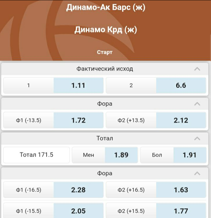 Коэффициенты, которые дают на событие