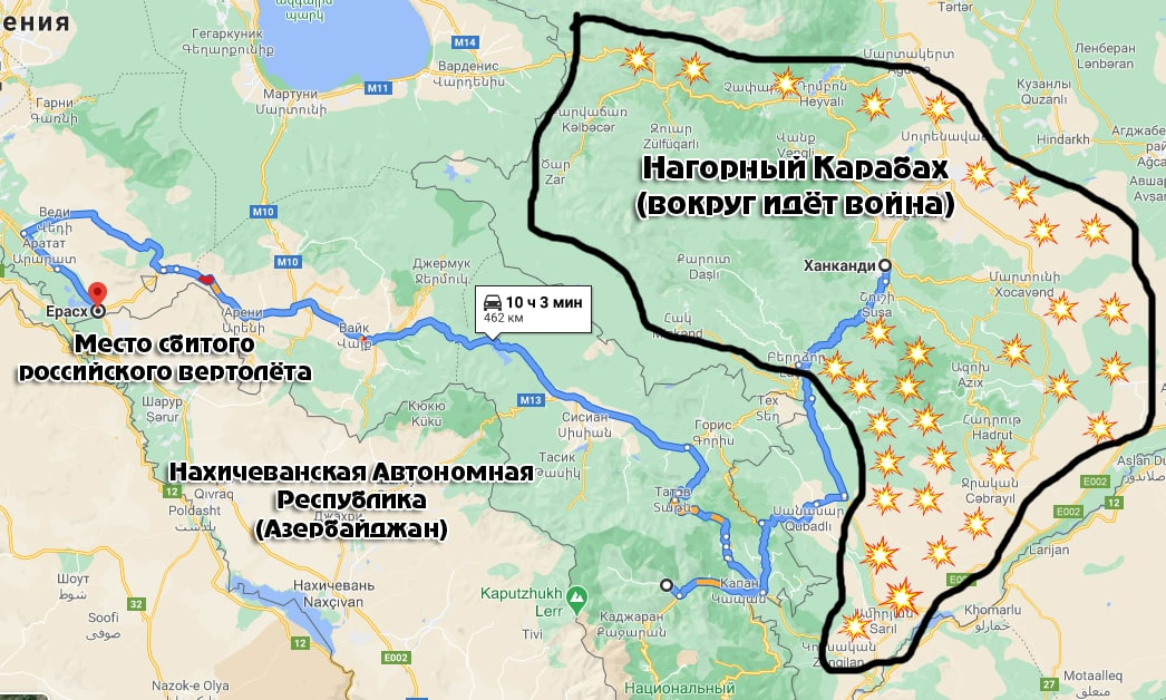 Сперва гугл показывал, что на пути нас ждут пробки, потом перестал, сделав пометку, что придётся пересекать границу государств