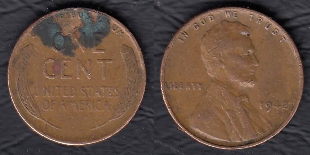 США. 1 цент 1942 г. 