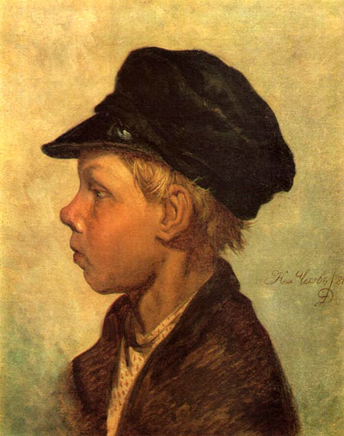 Н. П. Чехов. Крестьянский мальчик (Ванька Жуков). 1881