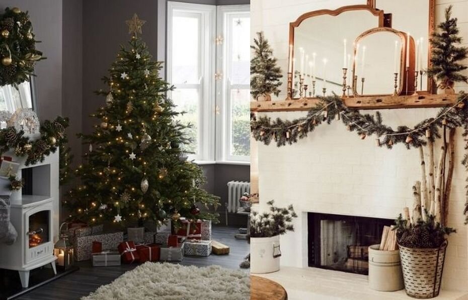 Новогодний декор - фото из открытых источников