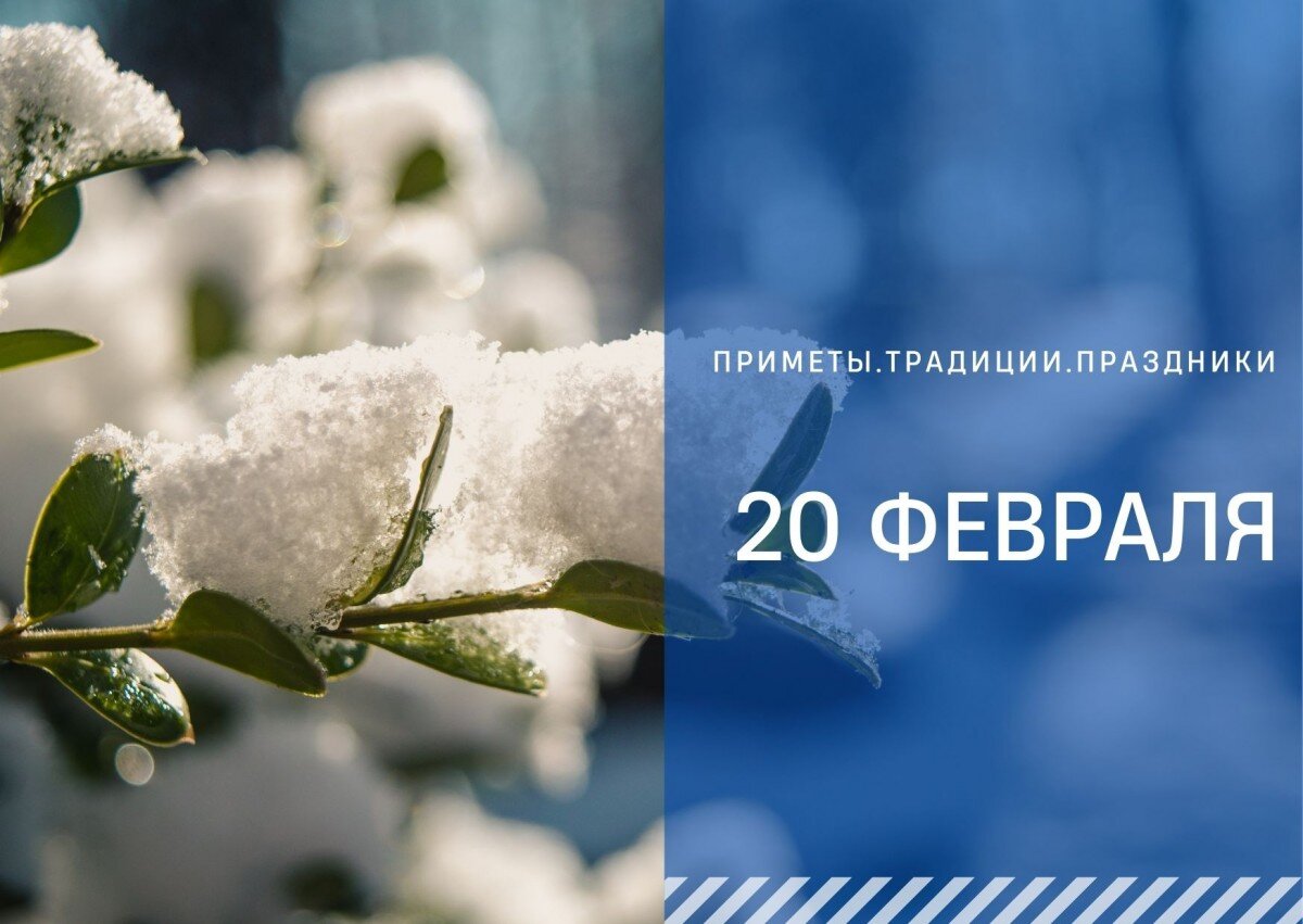 20 февраля. 20 Февраля приметы. 20 Февраля праздник в России. С воскресеньем февраля.